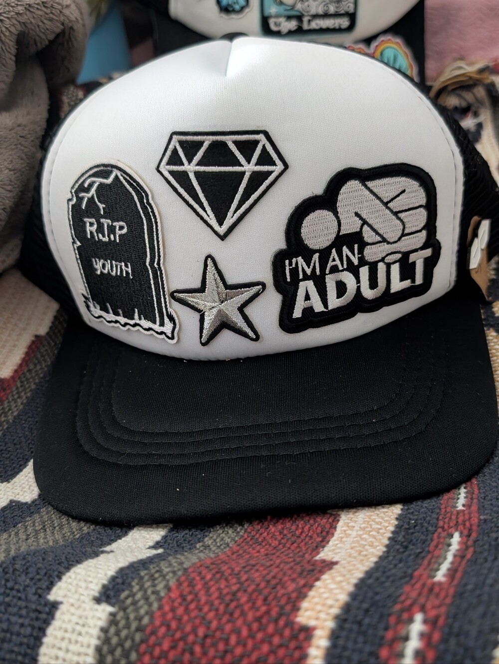 Trucker Hat With Patches